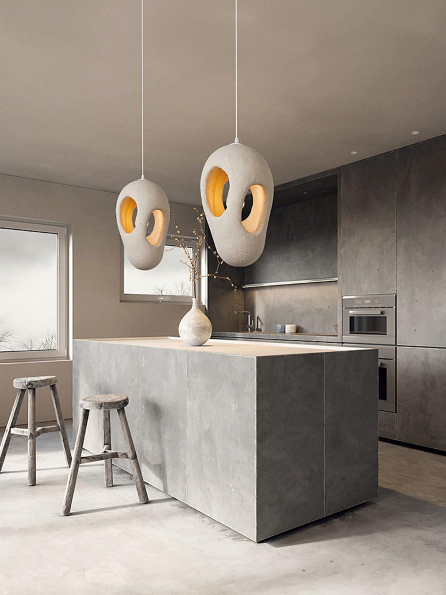 Hand-Built White Pendant Lamp - Letslighting
