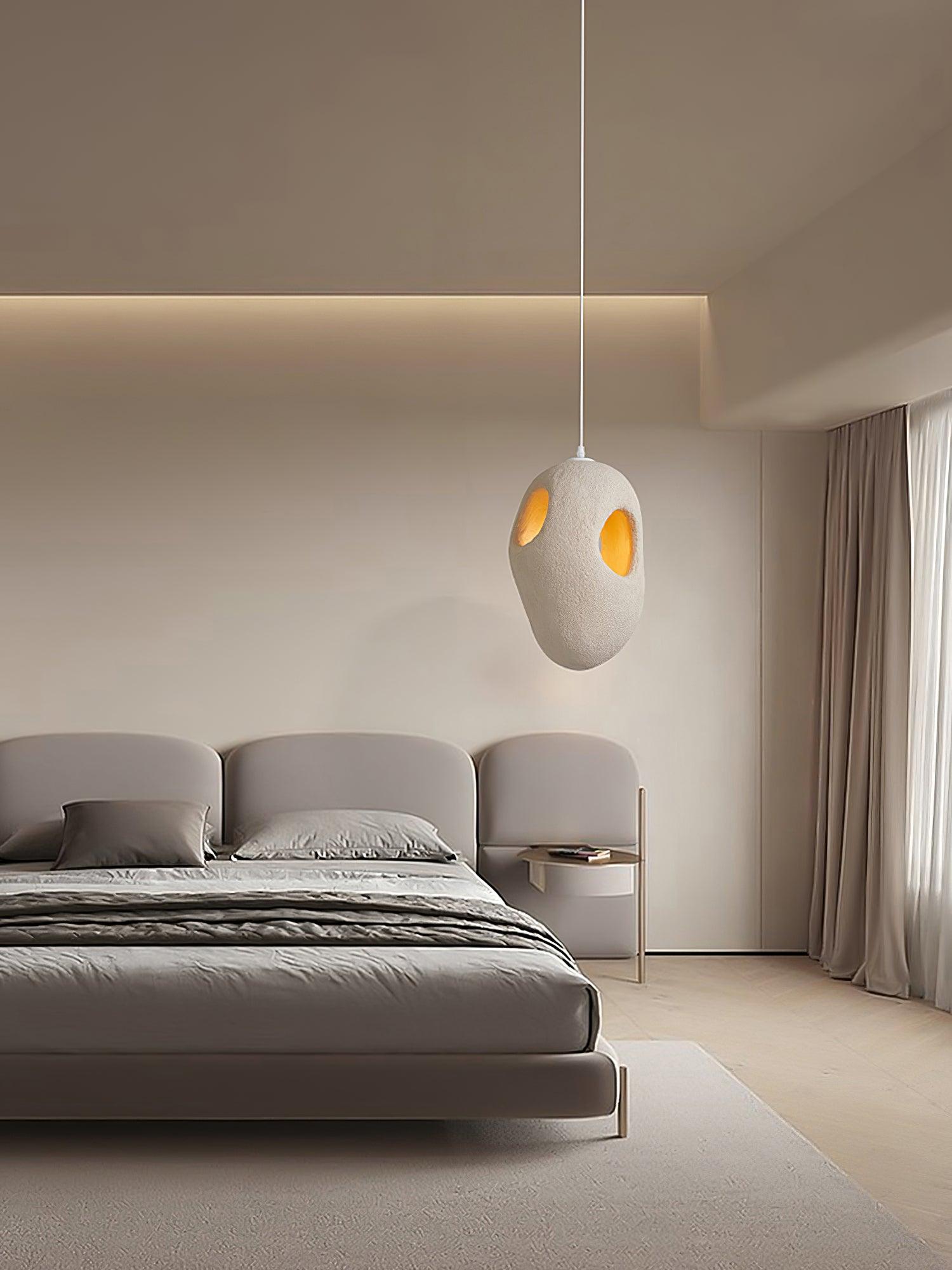 Hand-Built White Pendant Lamp - Letslighting