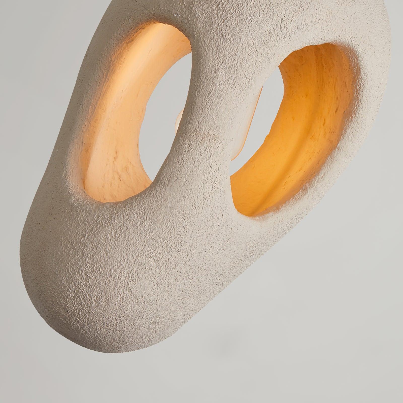 Hand-Built White Pendant Lamp - Letslighting