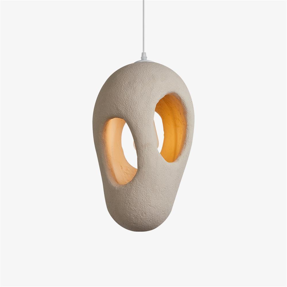Hand-Built White Pendant Lamp - Letslighting