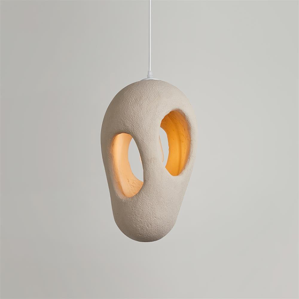 Hand-Built White Pendant Lamp - Letslighting