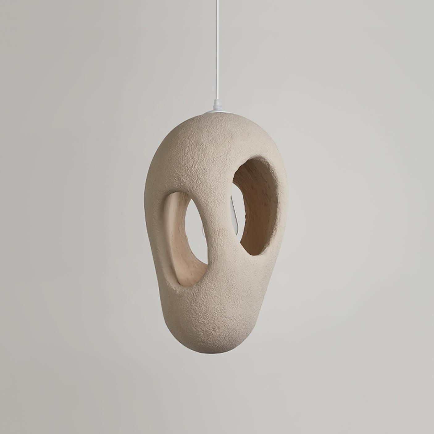 Hand-Built White Pendant Lamp - Letslighting