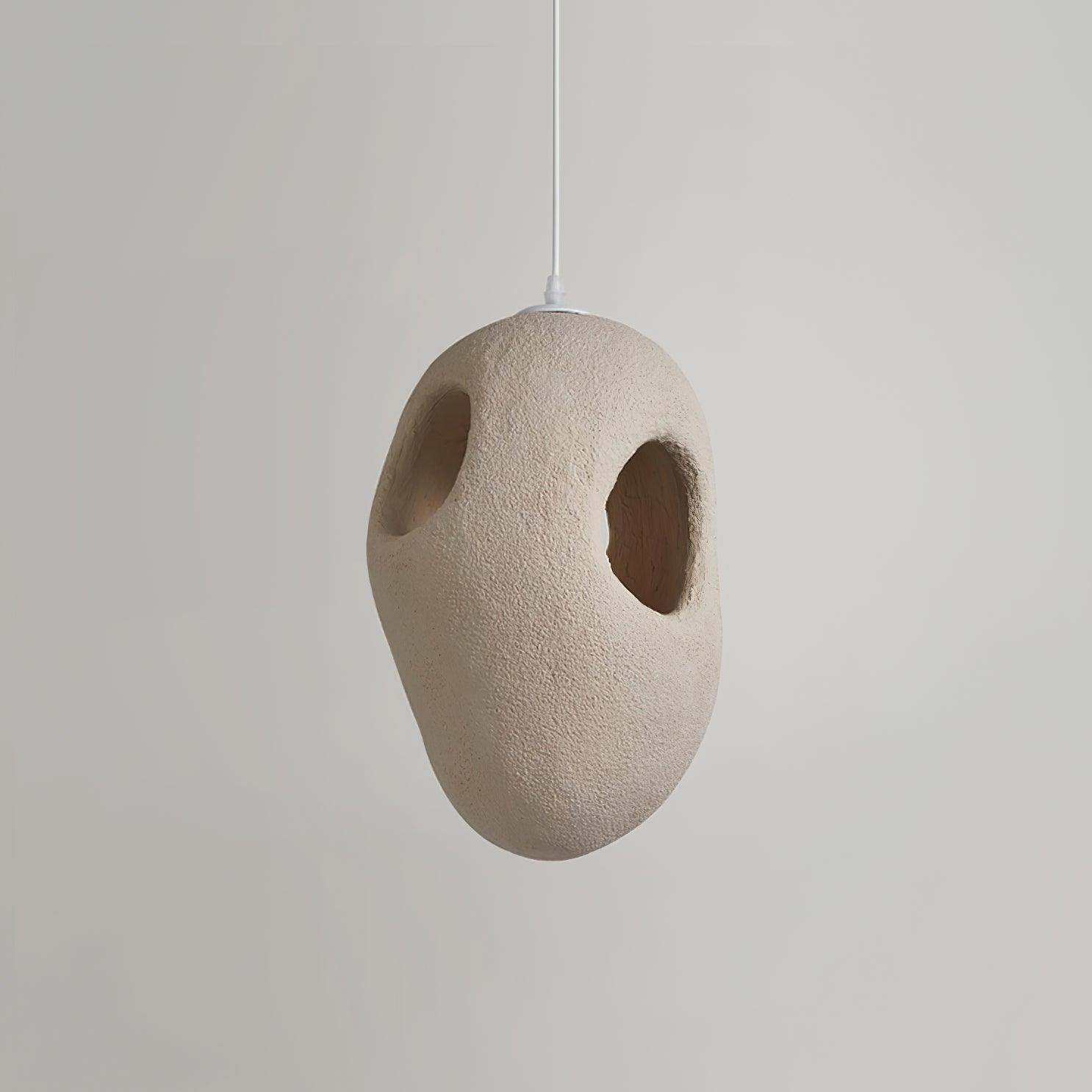 Hand-Built White Pendant Lamp - Letslighting