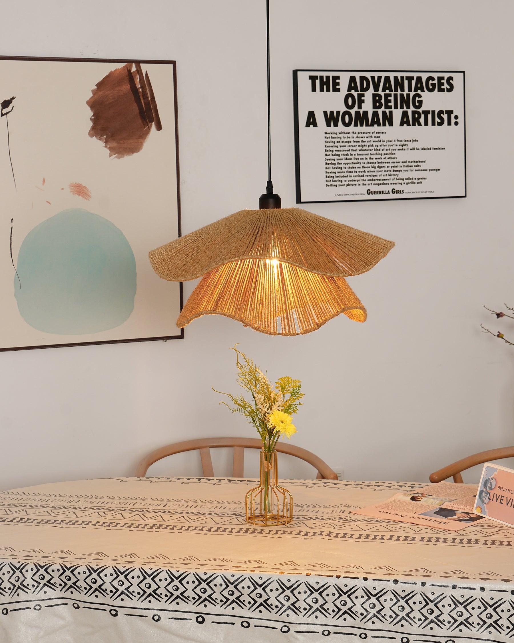 Handmade Straw Hat Pendant Lamp - Letslighting
