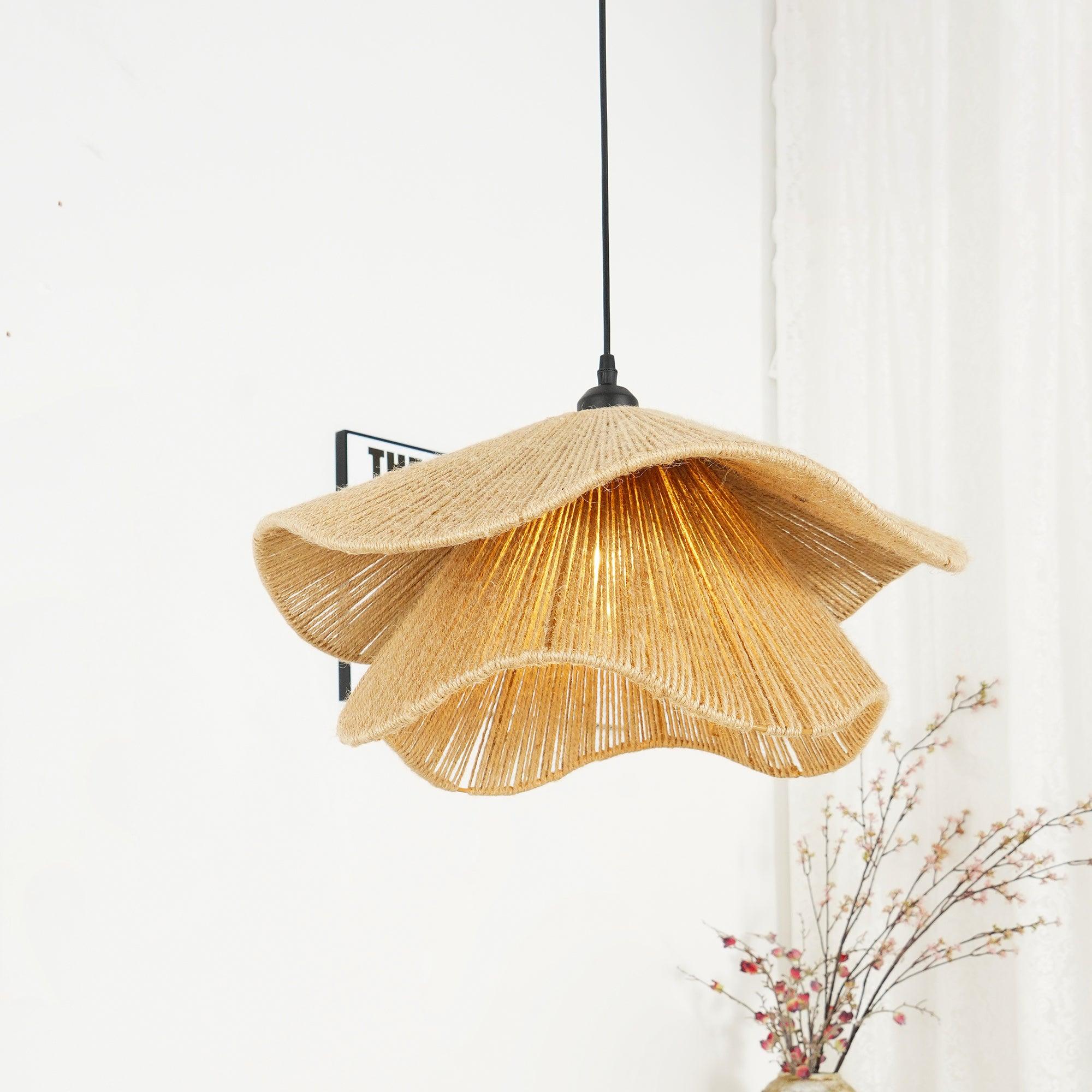 Handmade Straw Hat Pendant Lamp - Letslighting