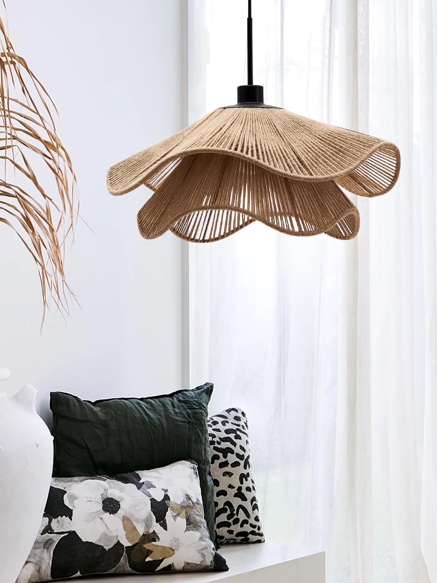 Handmade Straw Hat Pendant Lamp - Letslighting
