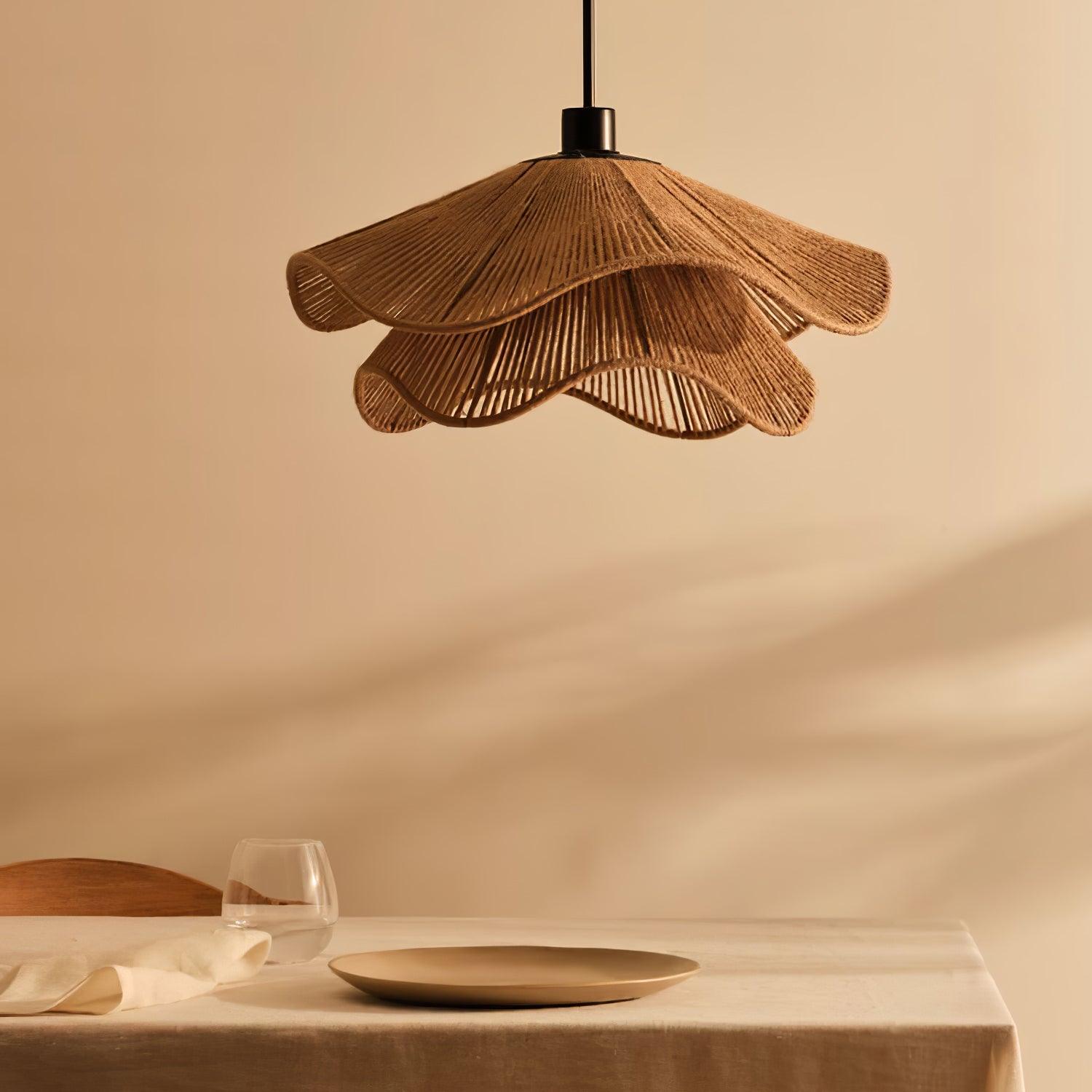 Handmade Straw Hat Pendant Lamp - Letslighting