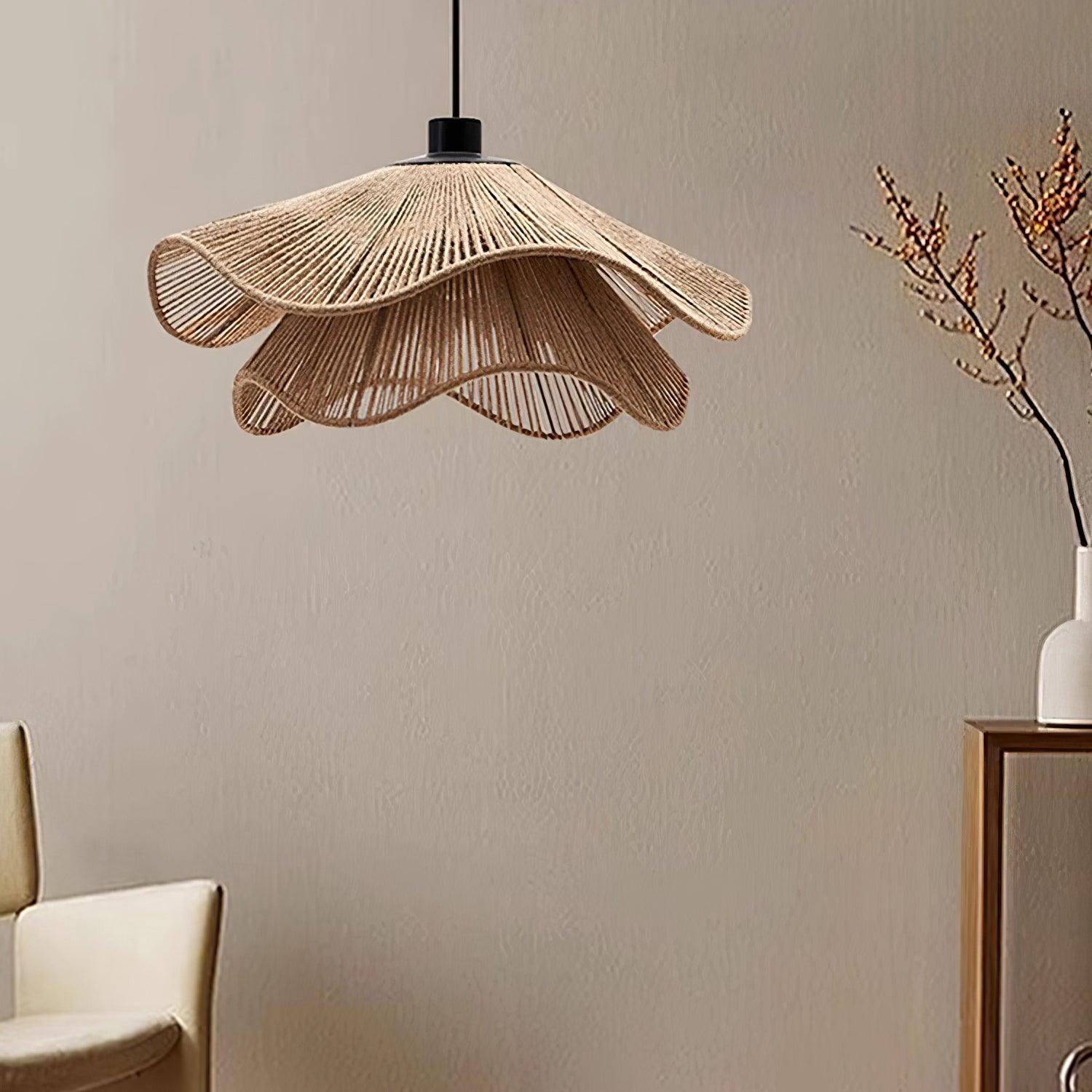 Handmade Straw Hat Pendant Lamp - Letslighting