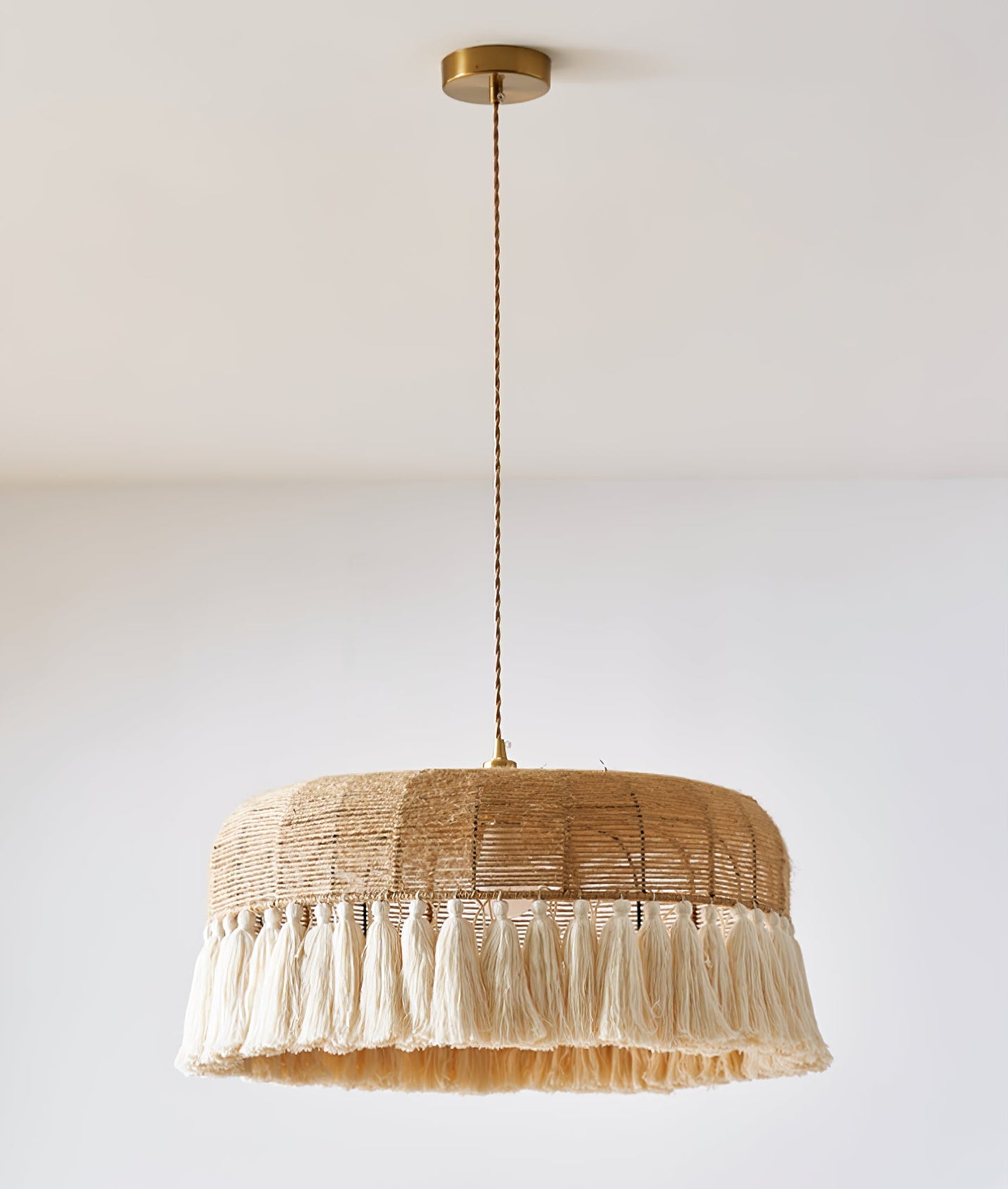 Handwoven Jute Pendant Light - Letslighting