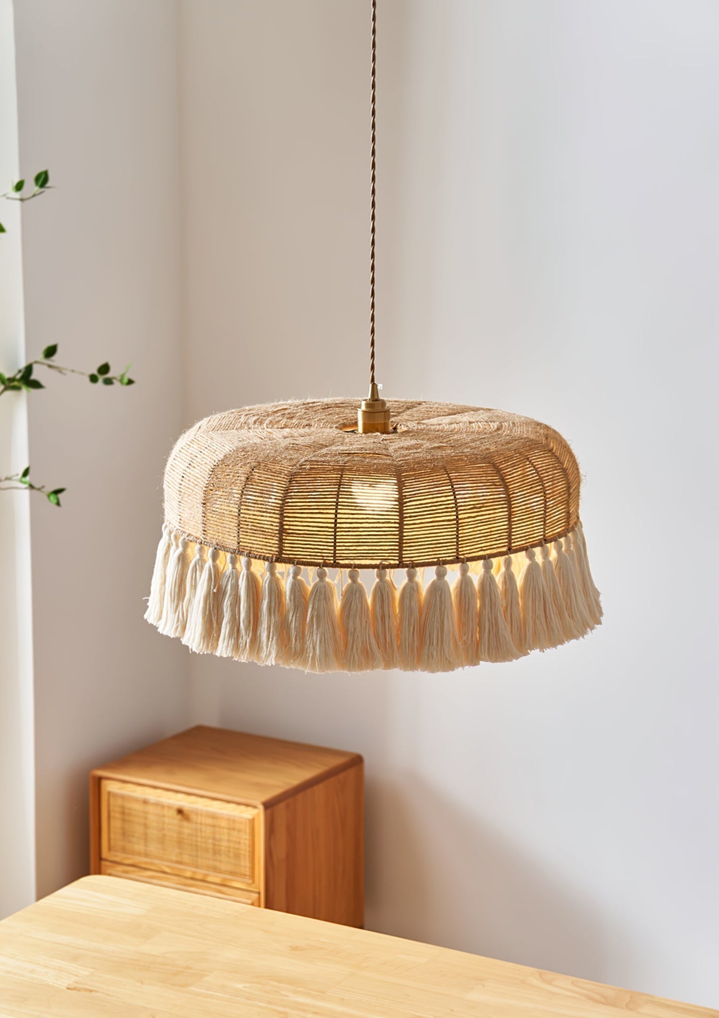 Handwoven Jute Pendant Light - Letslighting