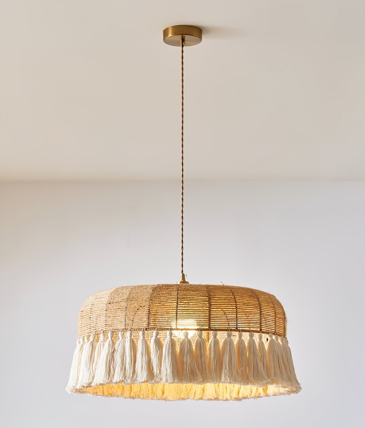 Handwoven Jute Pendant Light - Letslighting