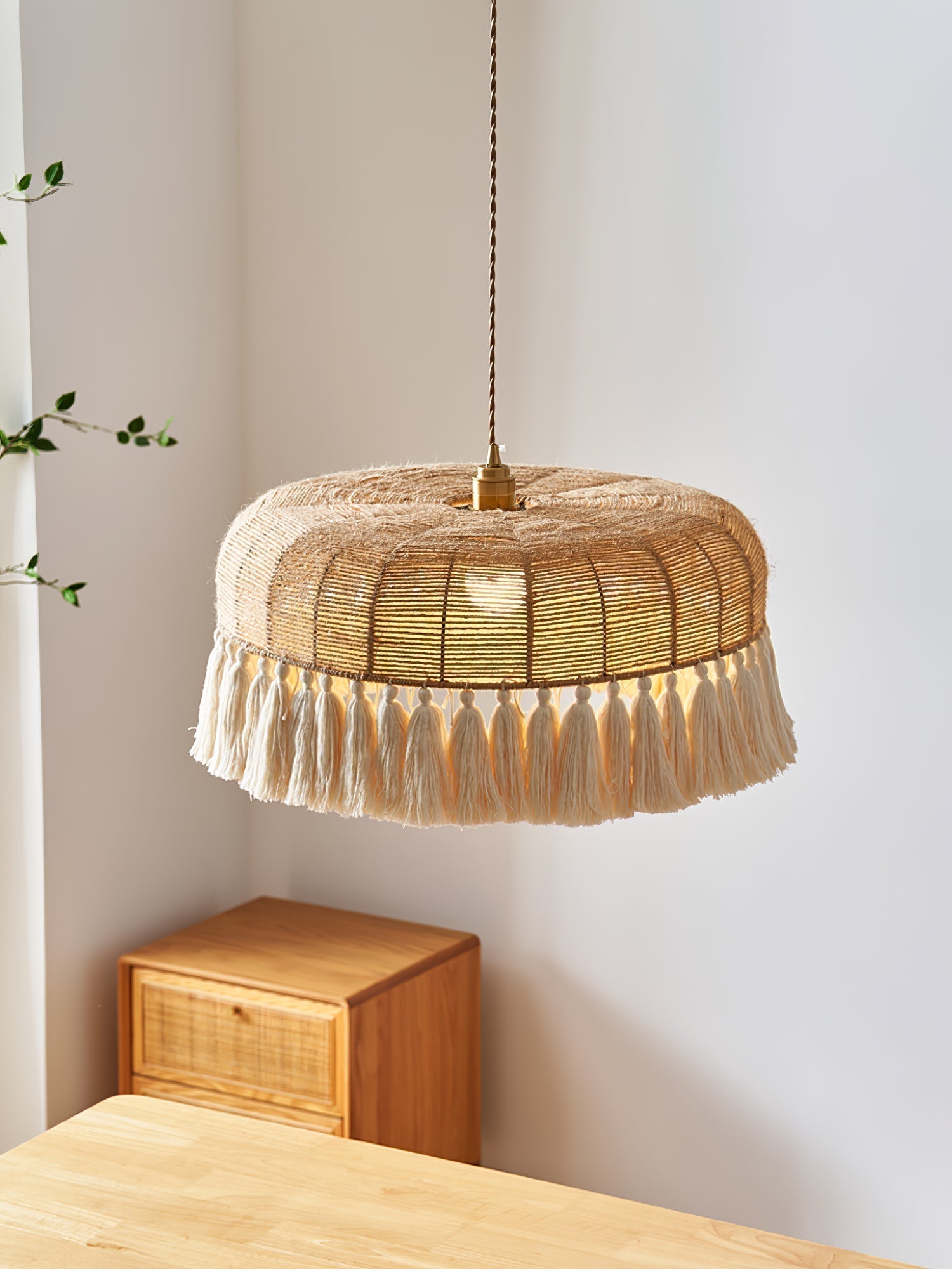 Handwoven Jute Pendant Light - Letslighting
