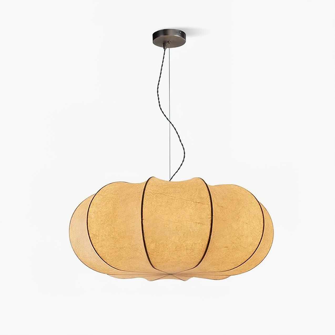 Oblate Silk Pendant Lamp - Letslighting