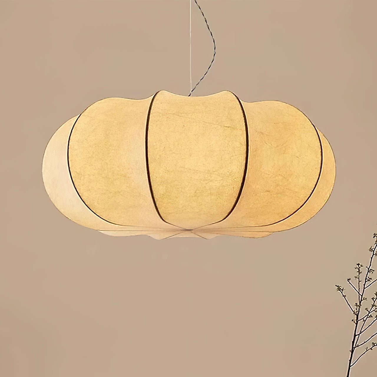 Oblate Silk Pendant Lamp - Letslighting