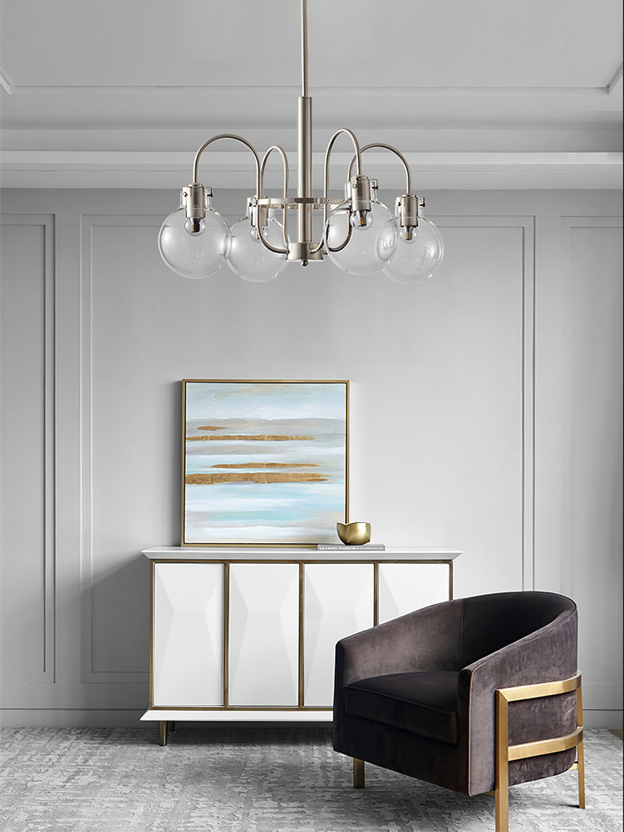 Verinyra Premium Nordic Art Glass Metal Chandelier - Letslighting