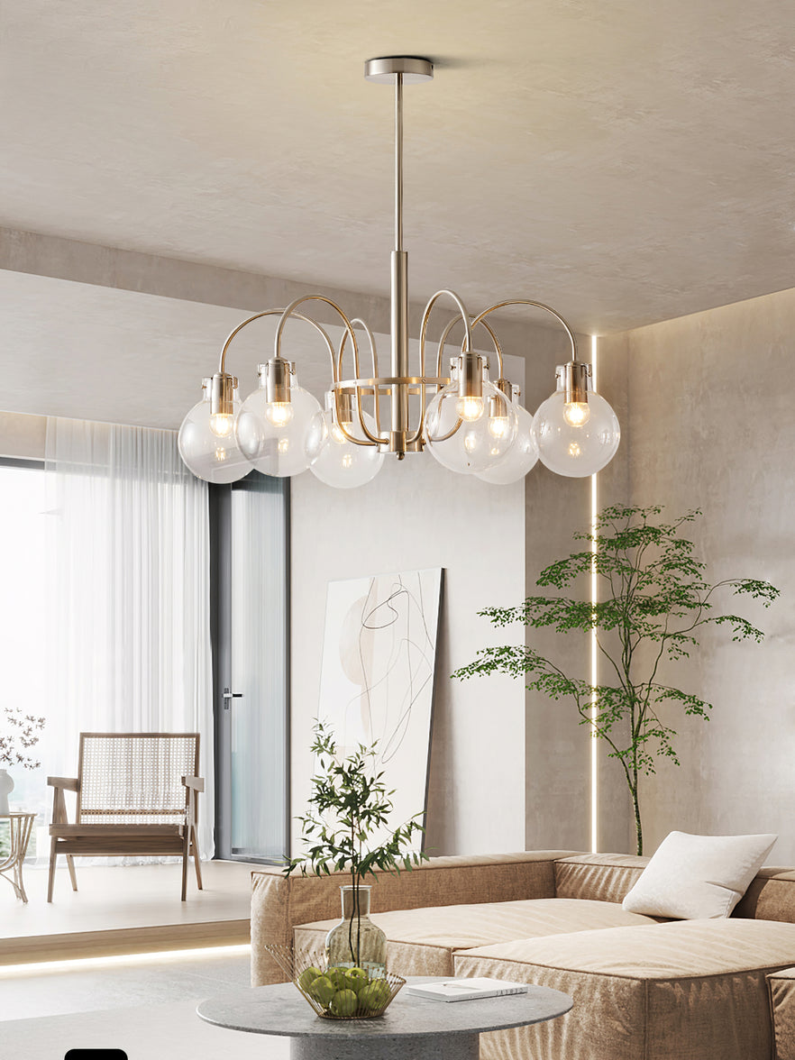 Verinyra Premium Nordic Art Glass Metal Chandelier - Letslighting