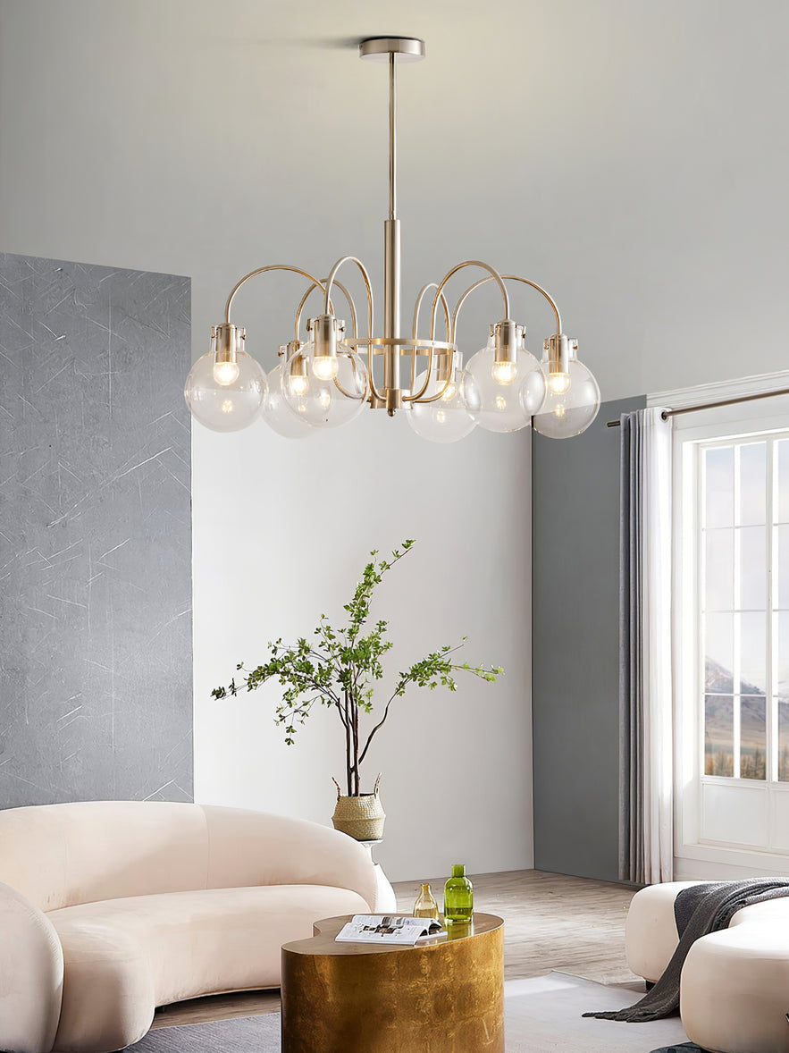 Verinyra Premium Nordic Art Glass Metal Chandelier - Letslighting
