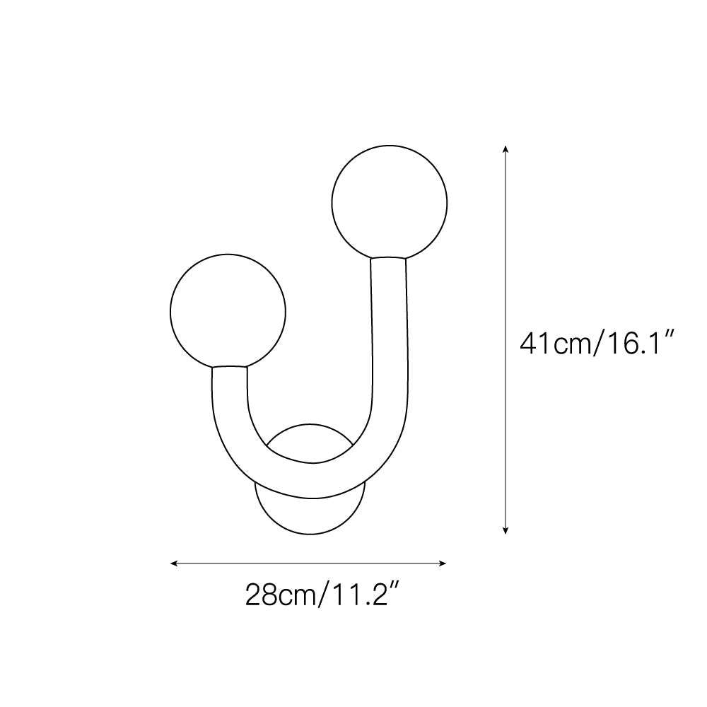 Zoshaos Modern Minimalist Happy Brass Glass Wall Lamp - Lamp Copper