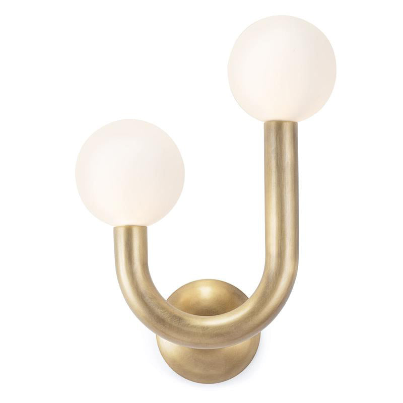 Zoshaos Modern Minimalist Happy Brass Glass Wall Lamp - Lamp Copper