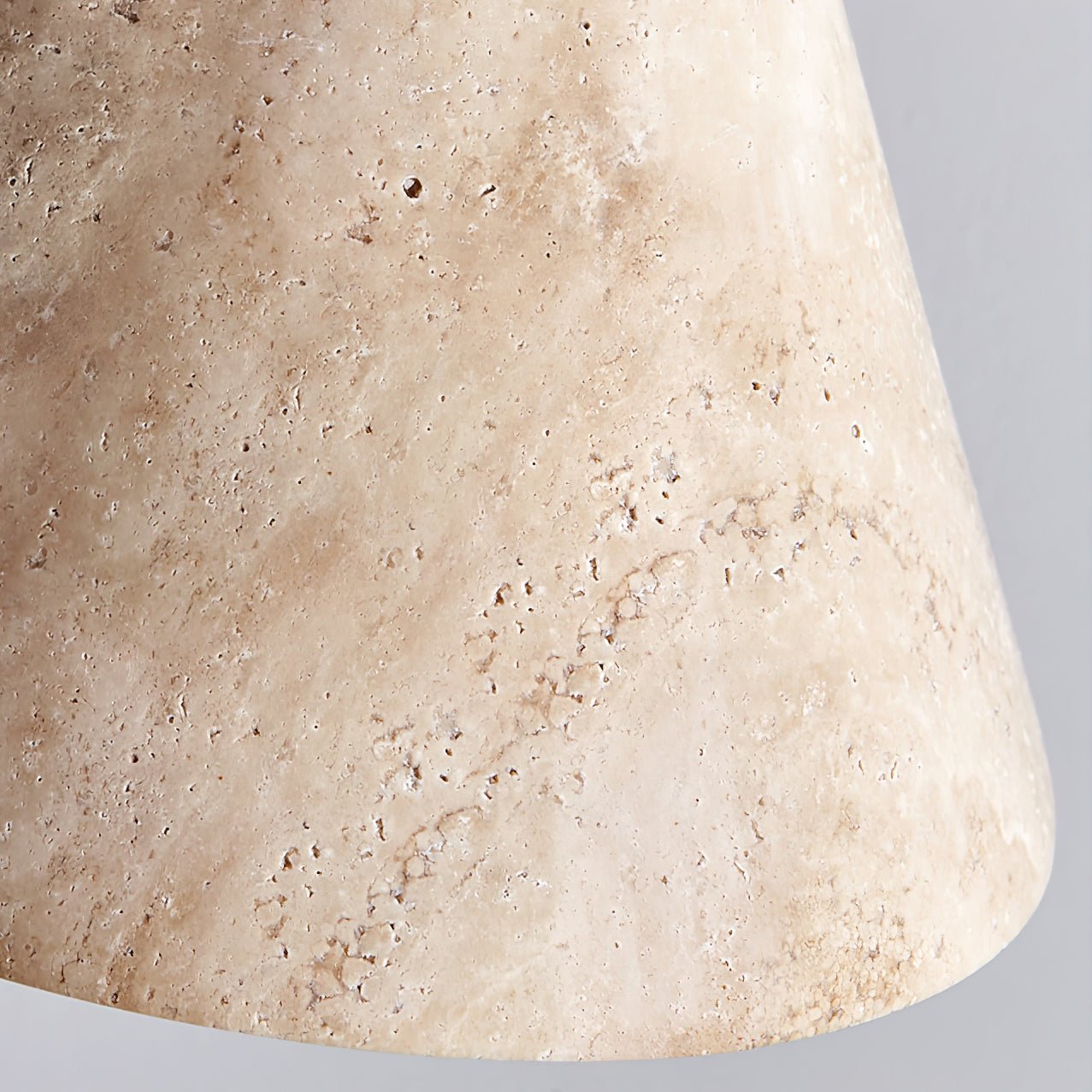 Vaelior Dome Shade Travertine Pendant Light - Letslighting