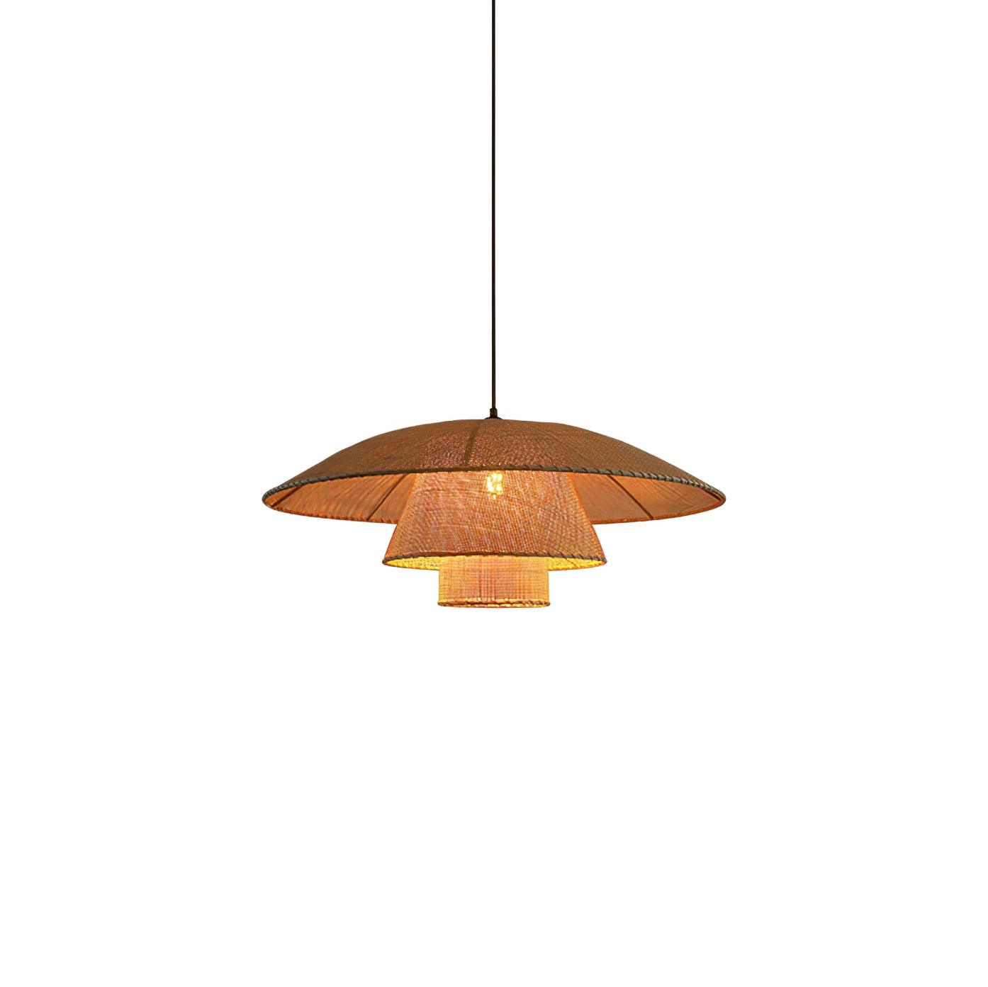 Hat Weave Rattan Pendant Lamp - Letslighting