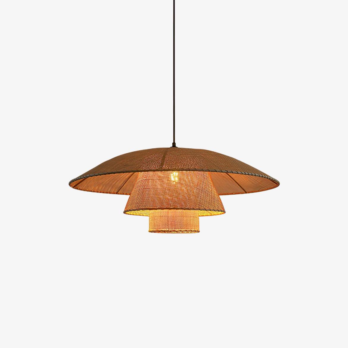 Hat Weave Rattan Pendant Lamp - Letslighting