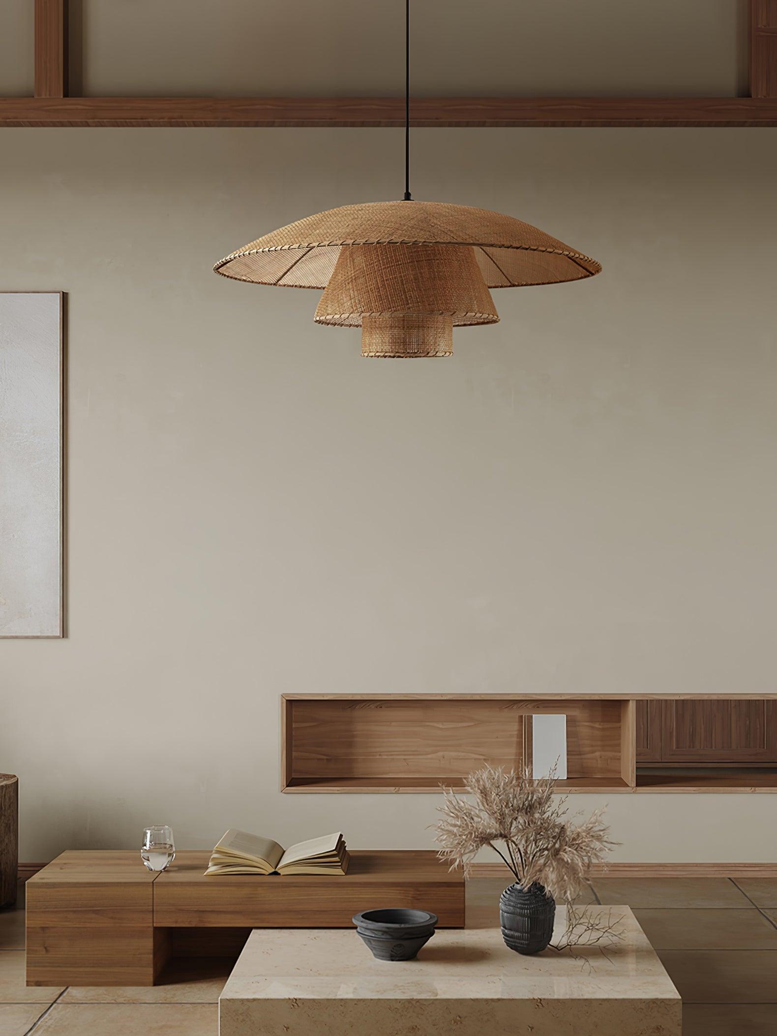 Hat Weave Rattan Pendant Lamp - Letslighting