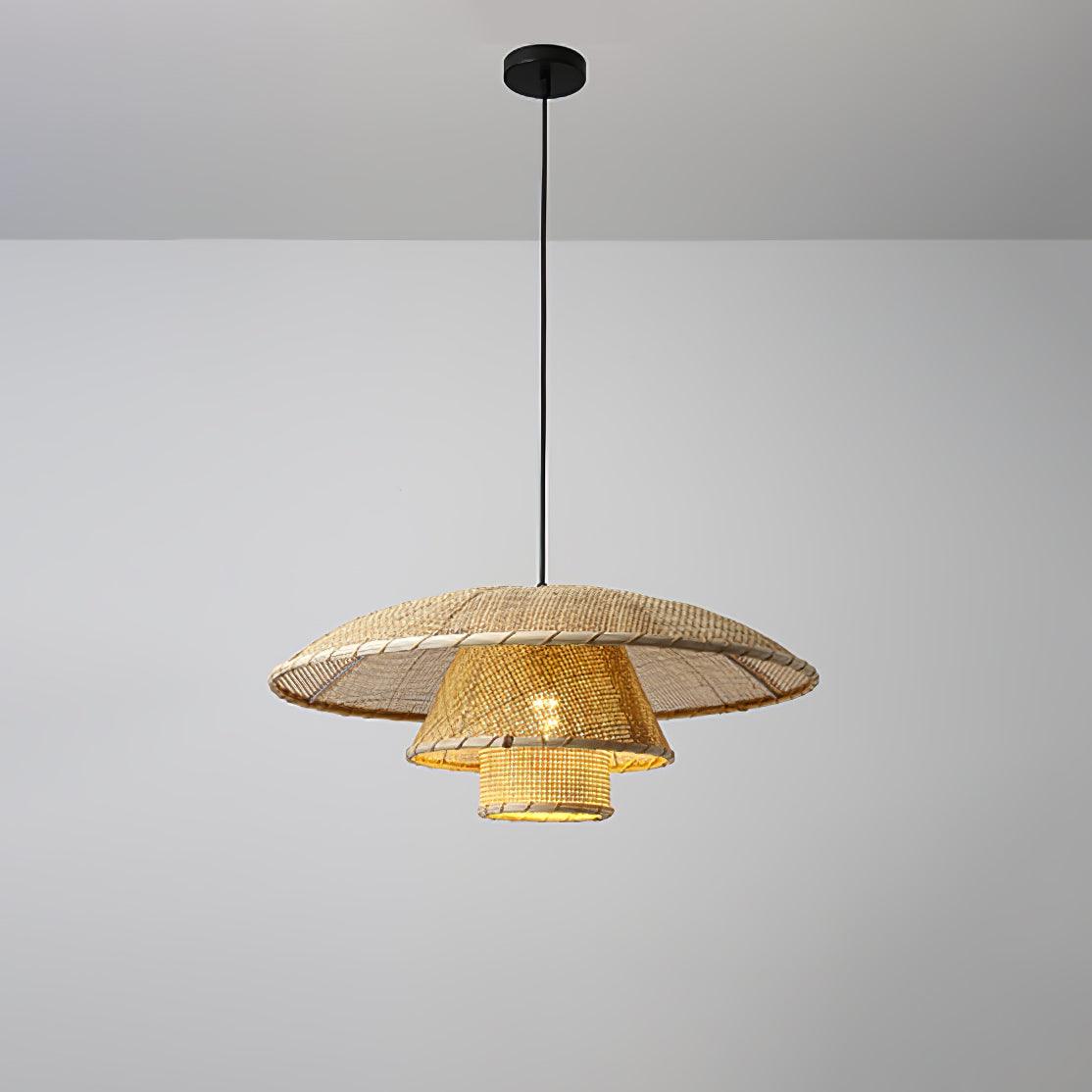 Hat Weave Rattan Pendant Lamp - Letslighting