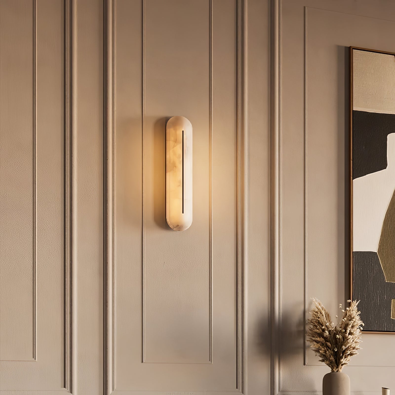 Armaryra Oblong Alabaster Wall Light - Letslighting