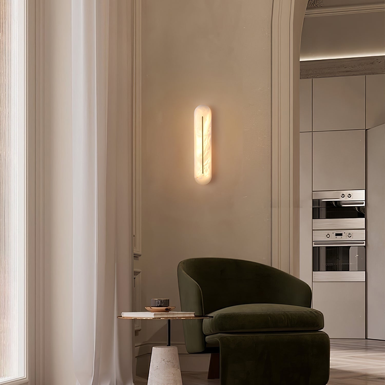 Armaryra Oblong Alabaster Wall Light - Letslighting