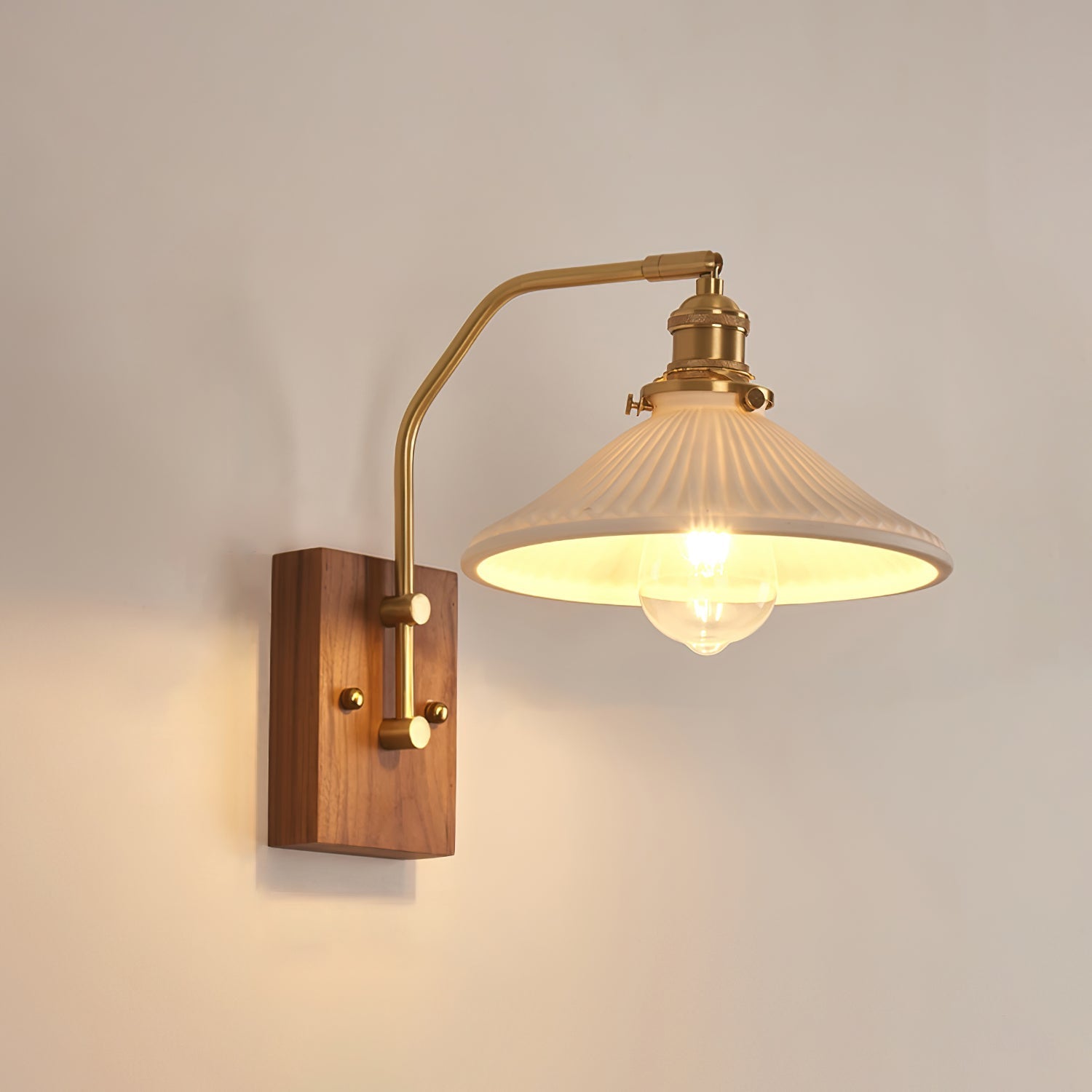 Heritage Walnut Wall Lamp - Letslighting