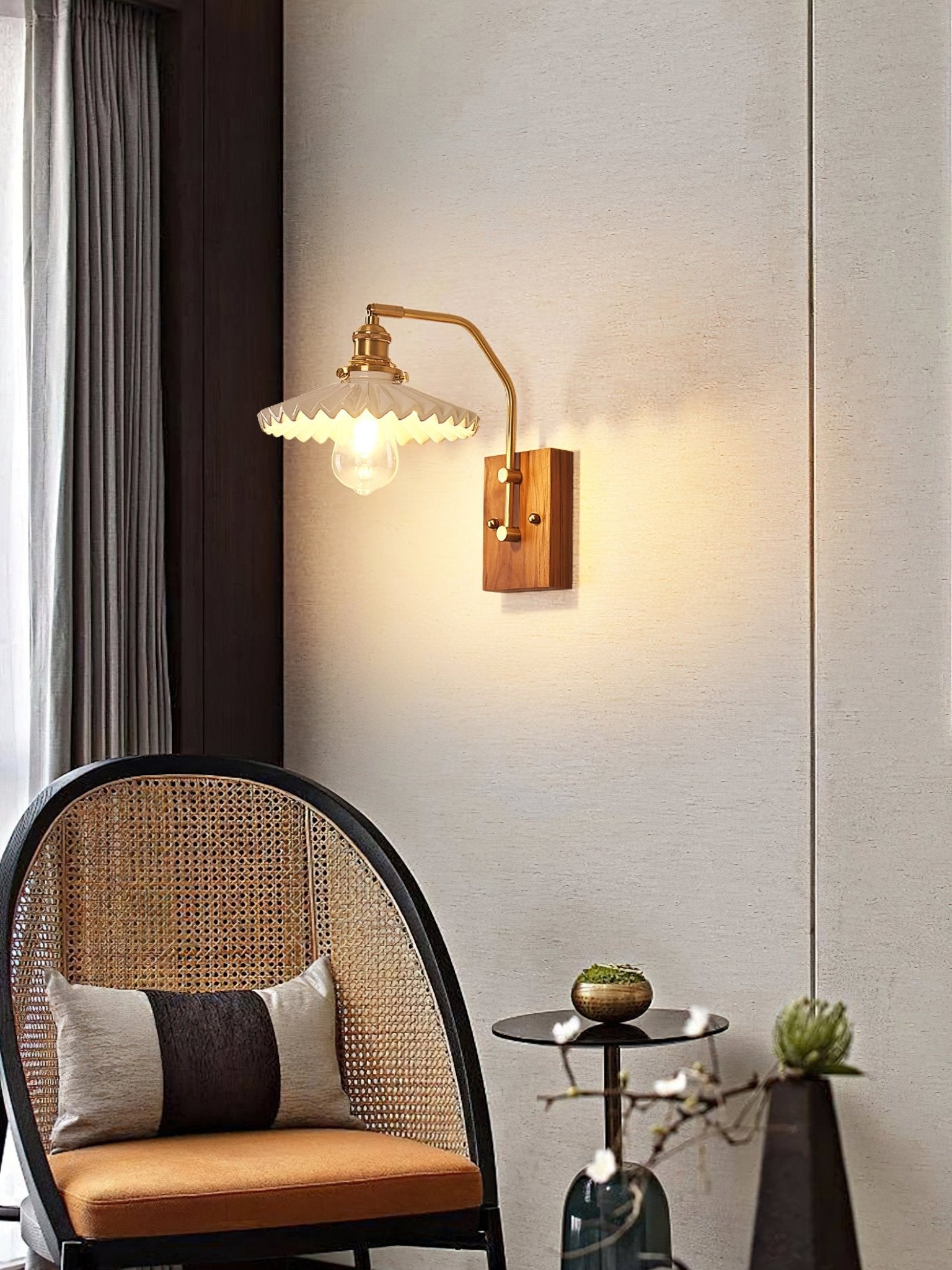 Heritage Walnut Wall Lamp - Letslighting