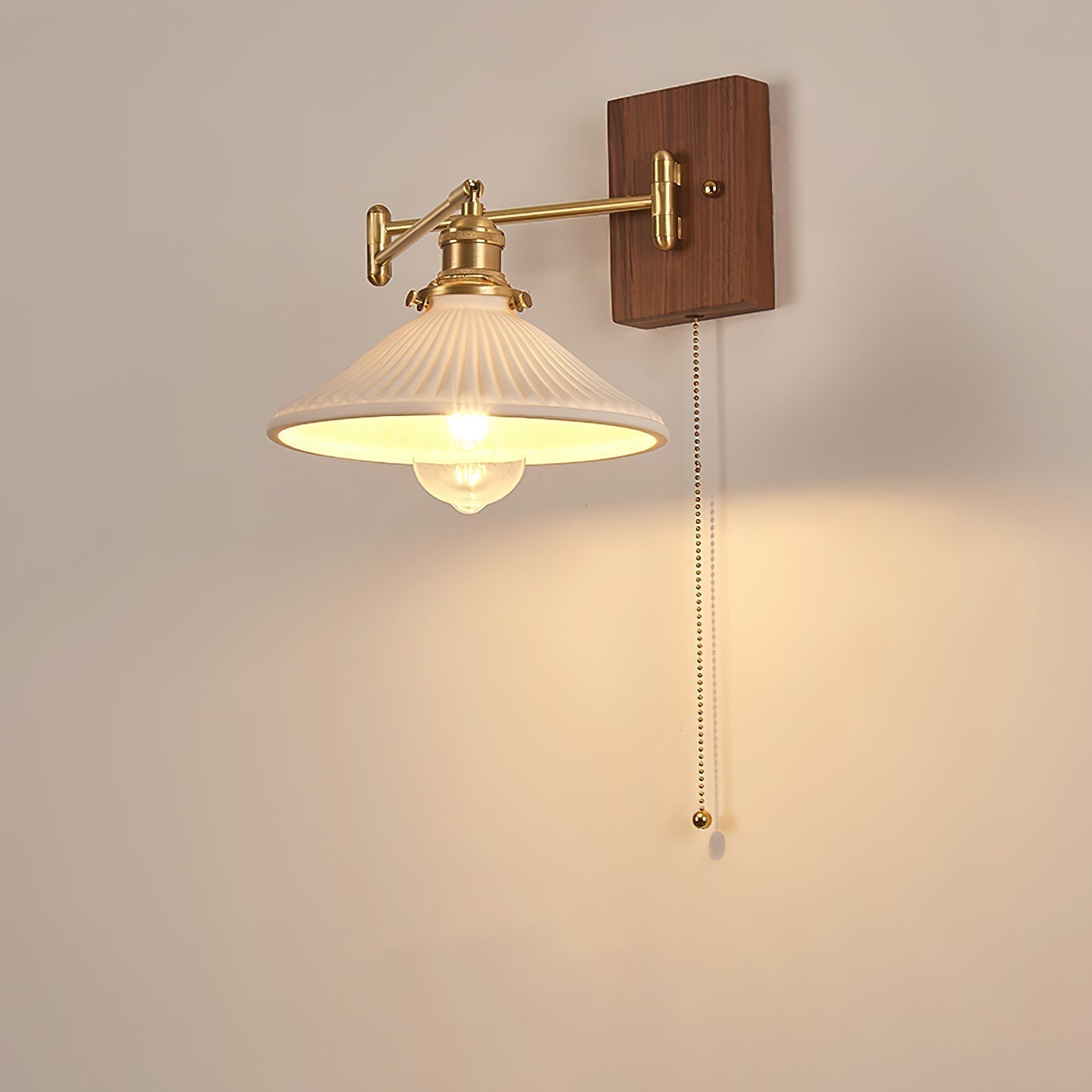 Heritage Walnut Wall Lamp - Letslighting