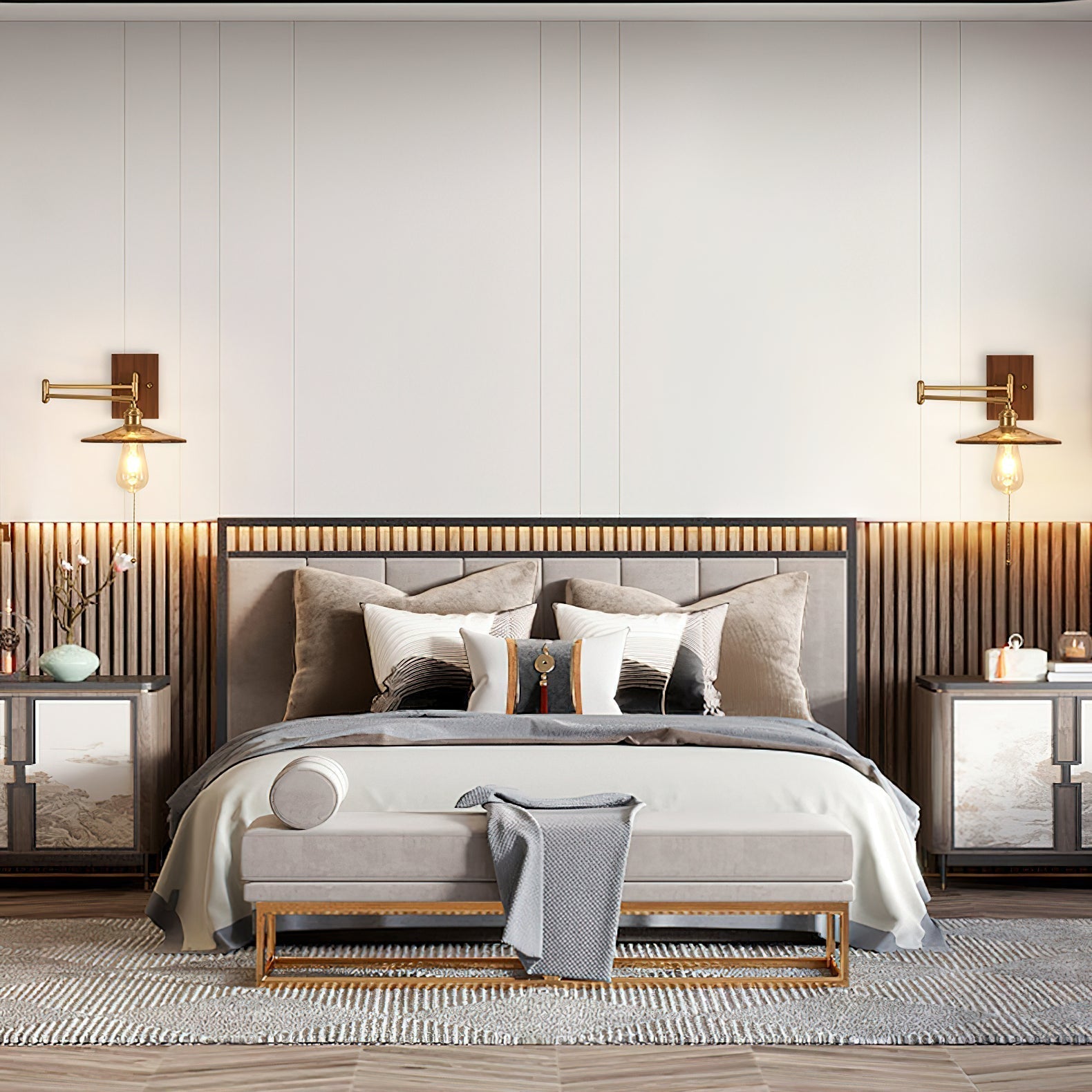 Heritage Walnut Wall Lamp - Letslighting