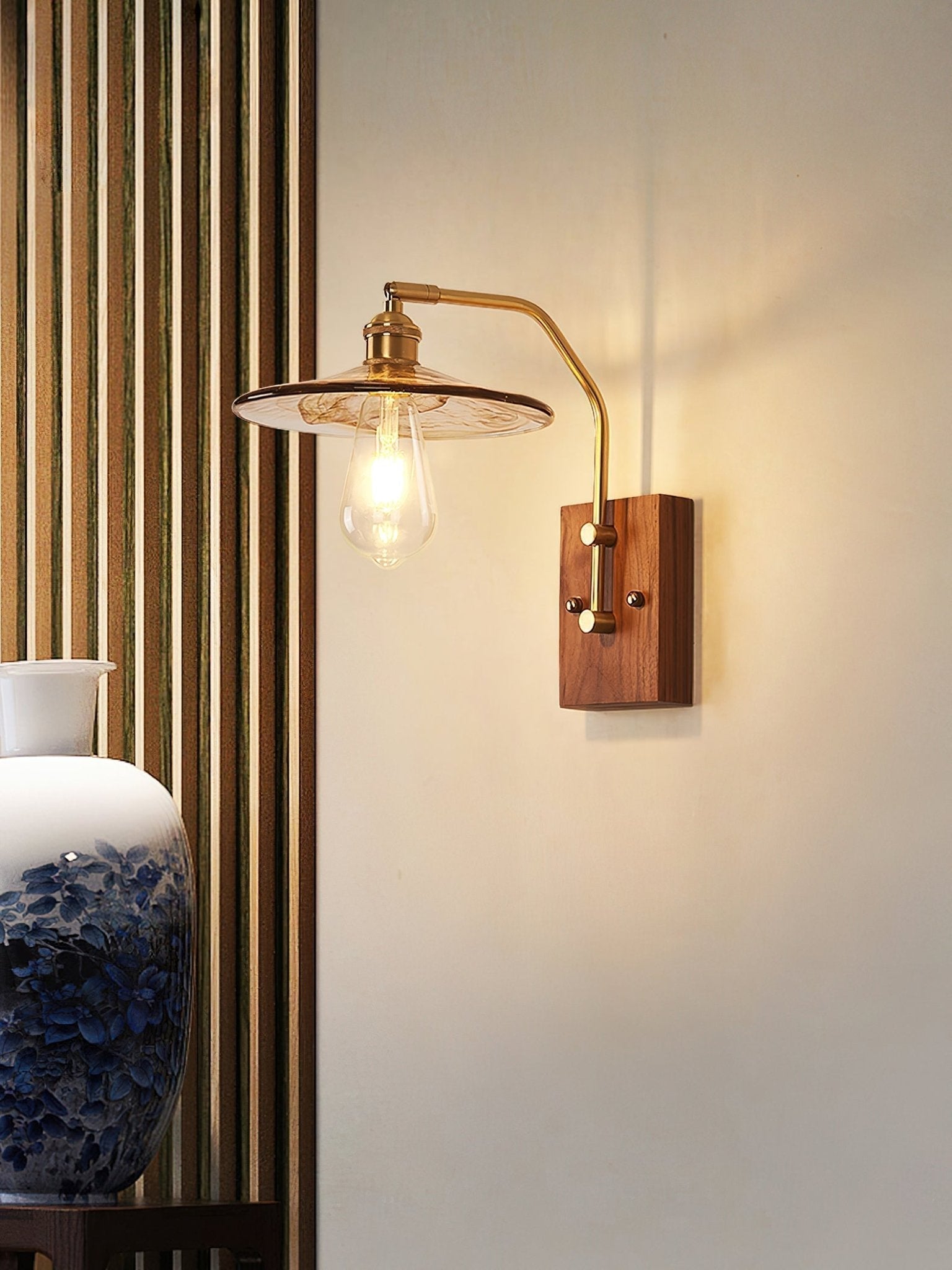 Heritage Walnut Wall Lamp - Letslighting
