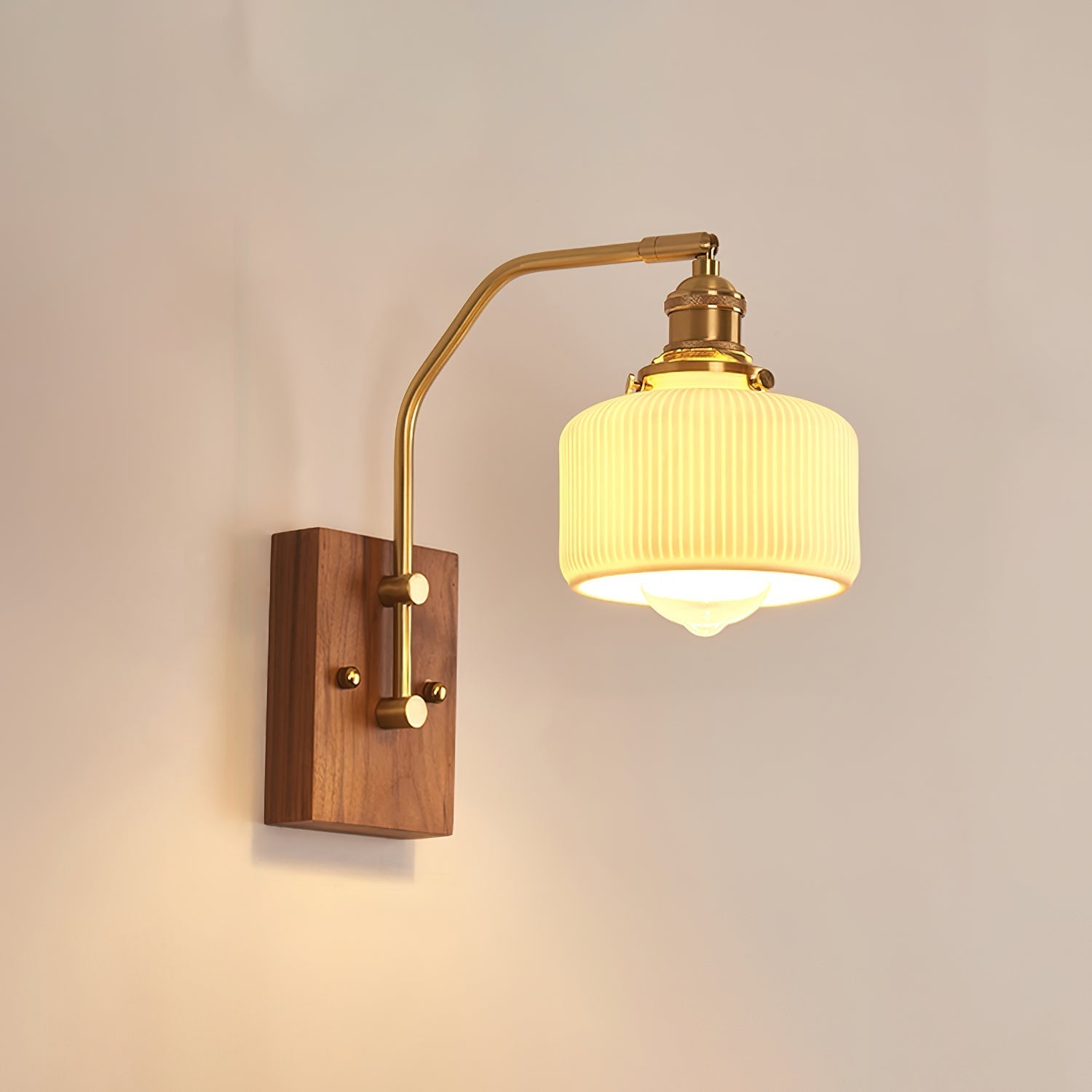 Heritage Walnut Wall Lamp - Letslighting
