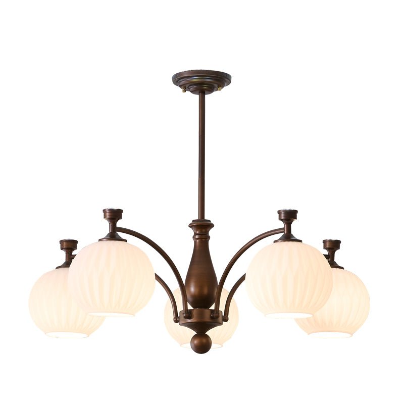 Aurora Chandelier Orb Frosted Vintage - Letslighting