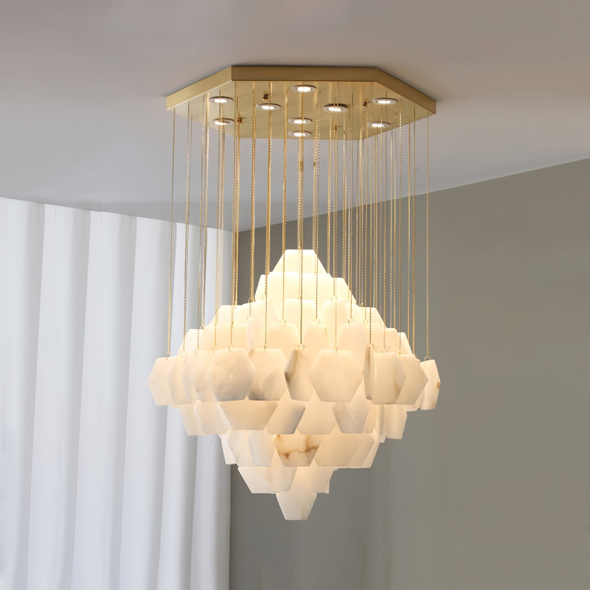 Aurelia Luxury Alabaster Chandelier - Letslighting