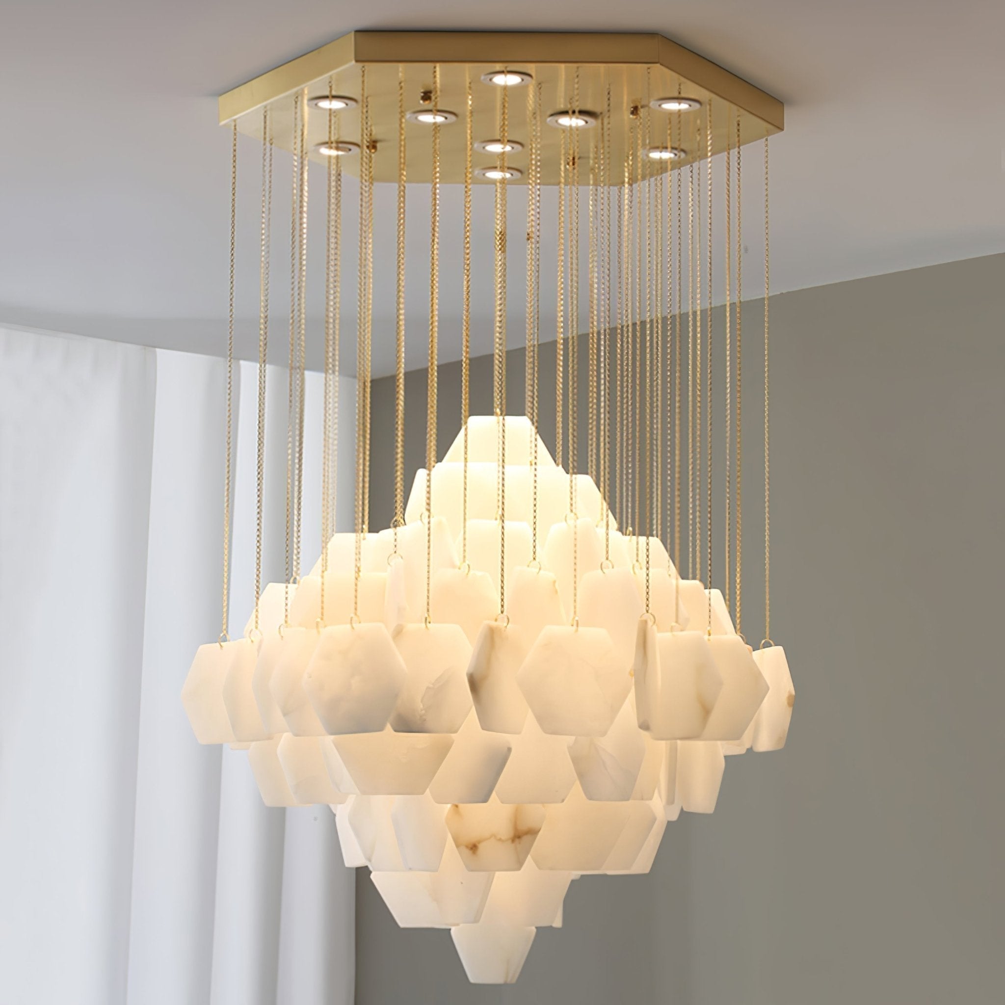 Aurelia Luxury Alabaster Chandelier - Letslighting