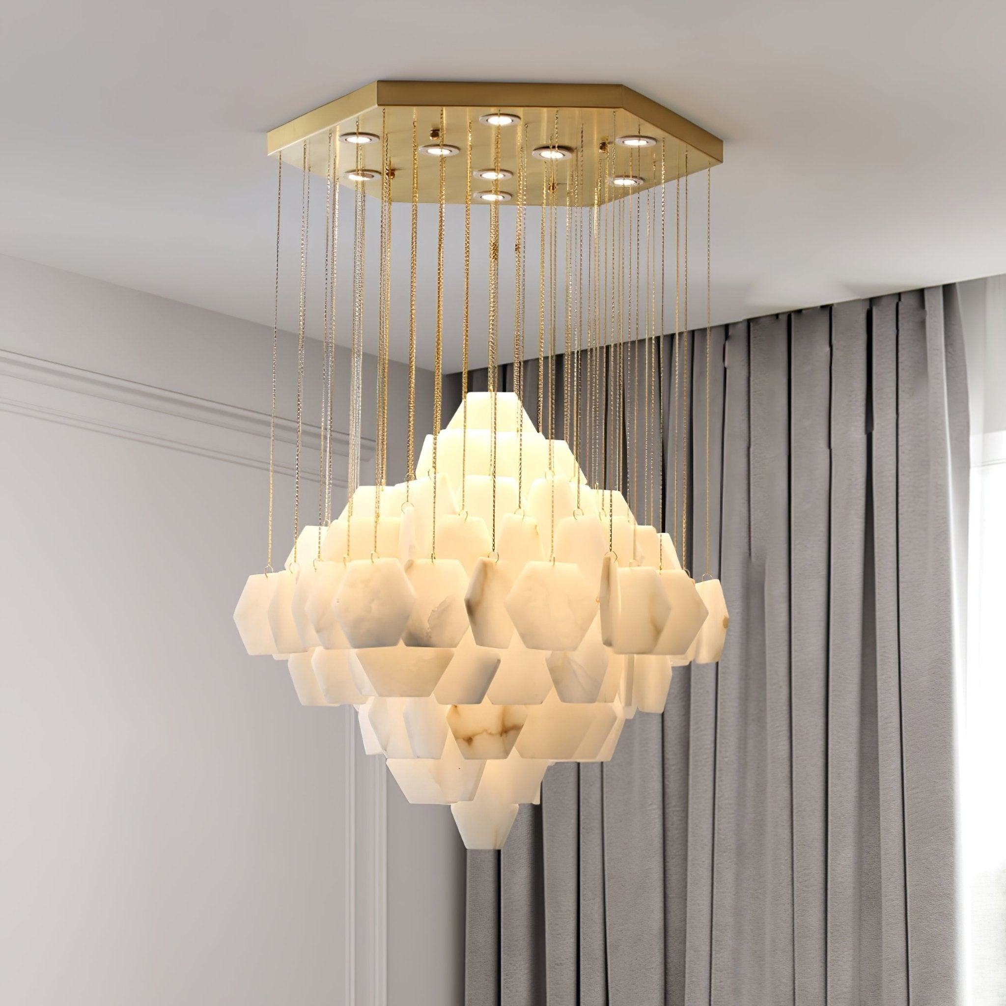 Aurelia Luxury Alabaster Chandelier - Letslighting