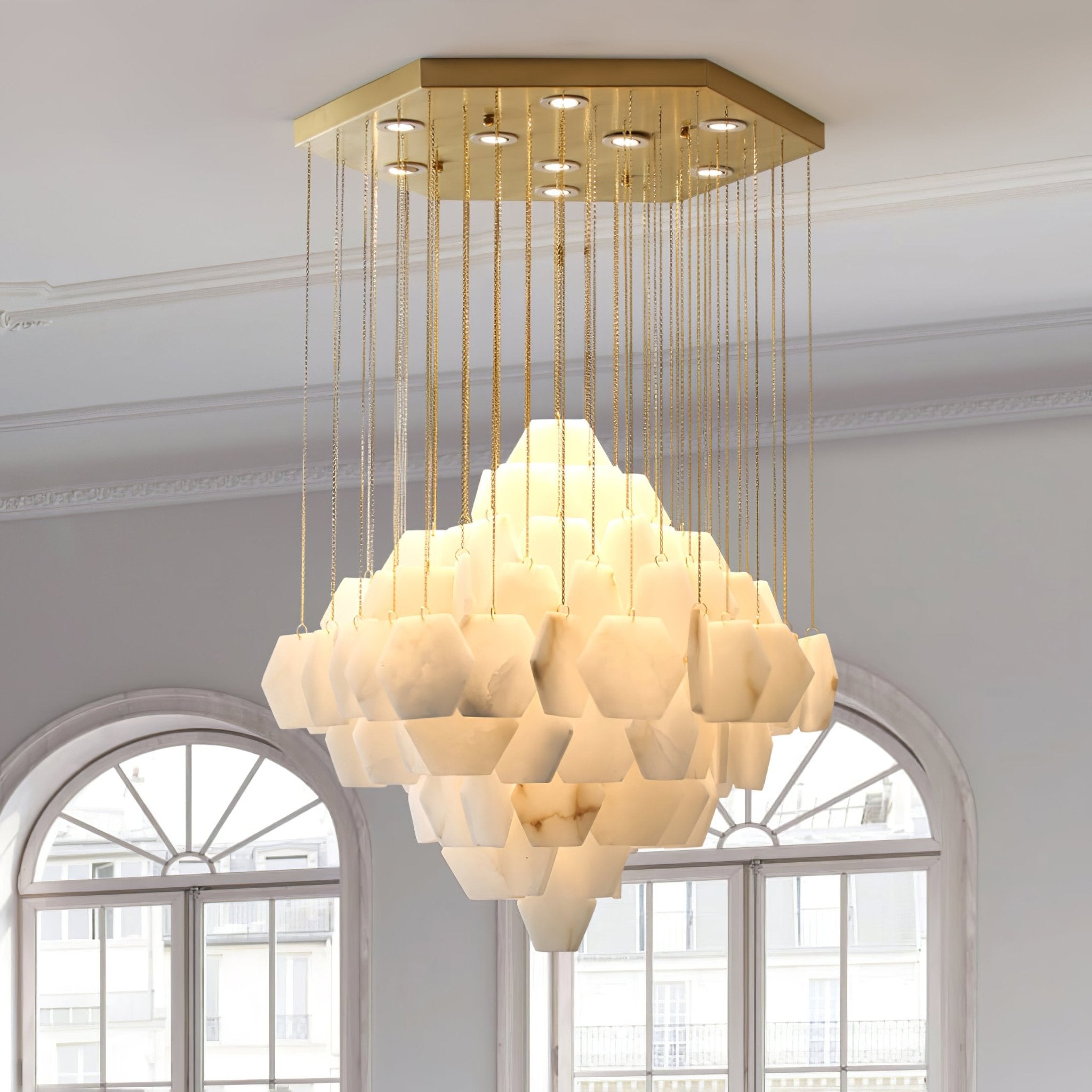 Aurelia Luxury Alabaster Chandelier - Letslighting