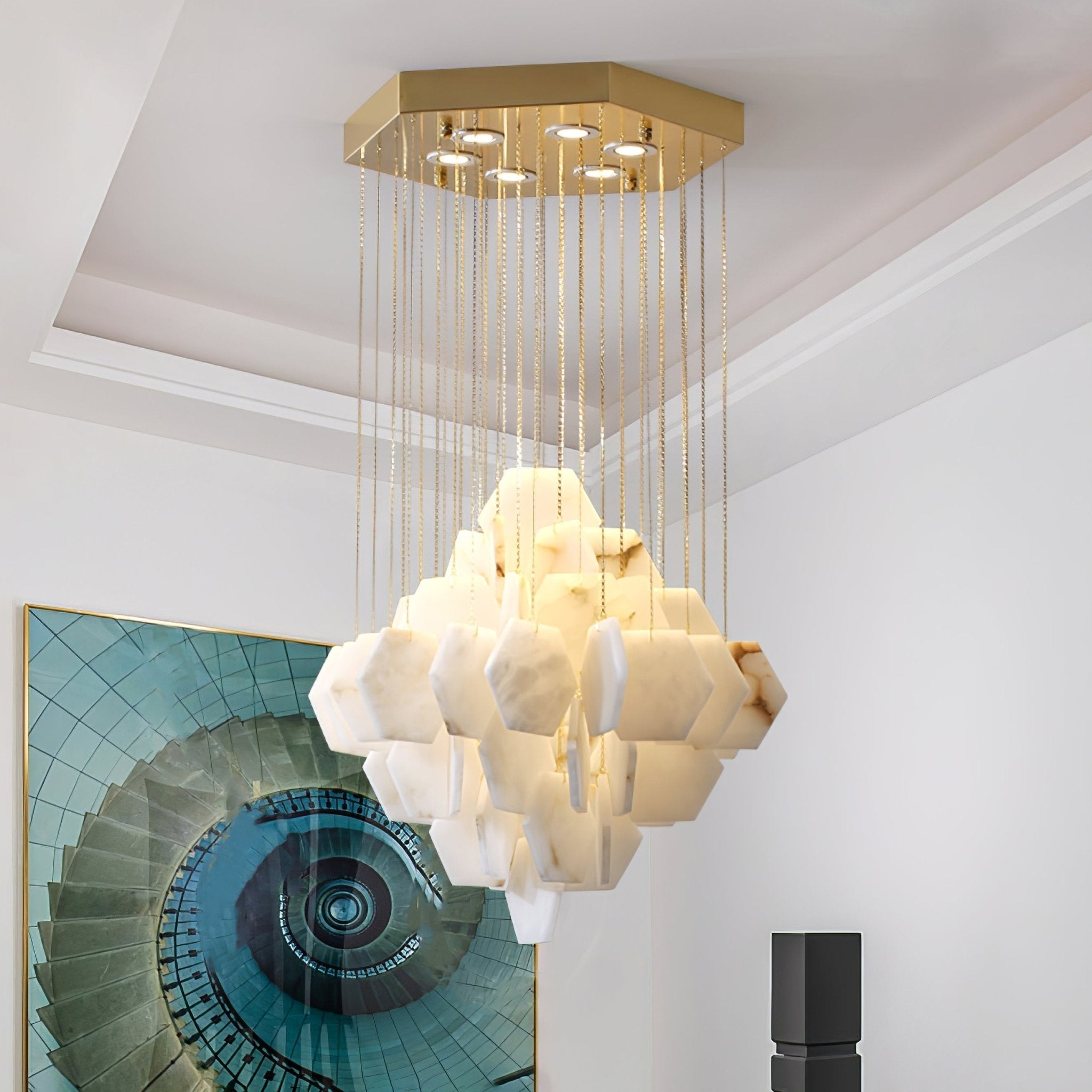 Aurelia Luxury Alabaster Chandelier - Letslighting