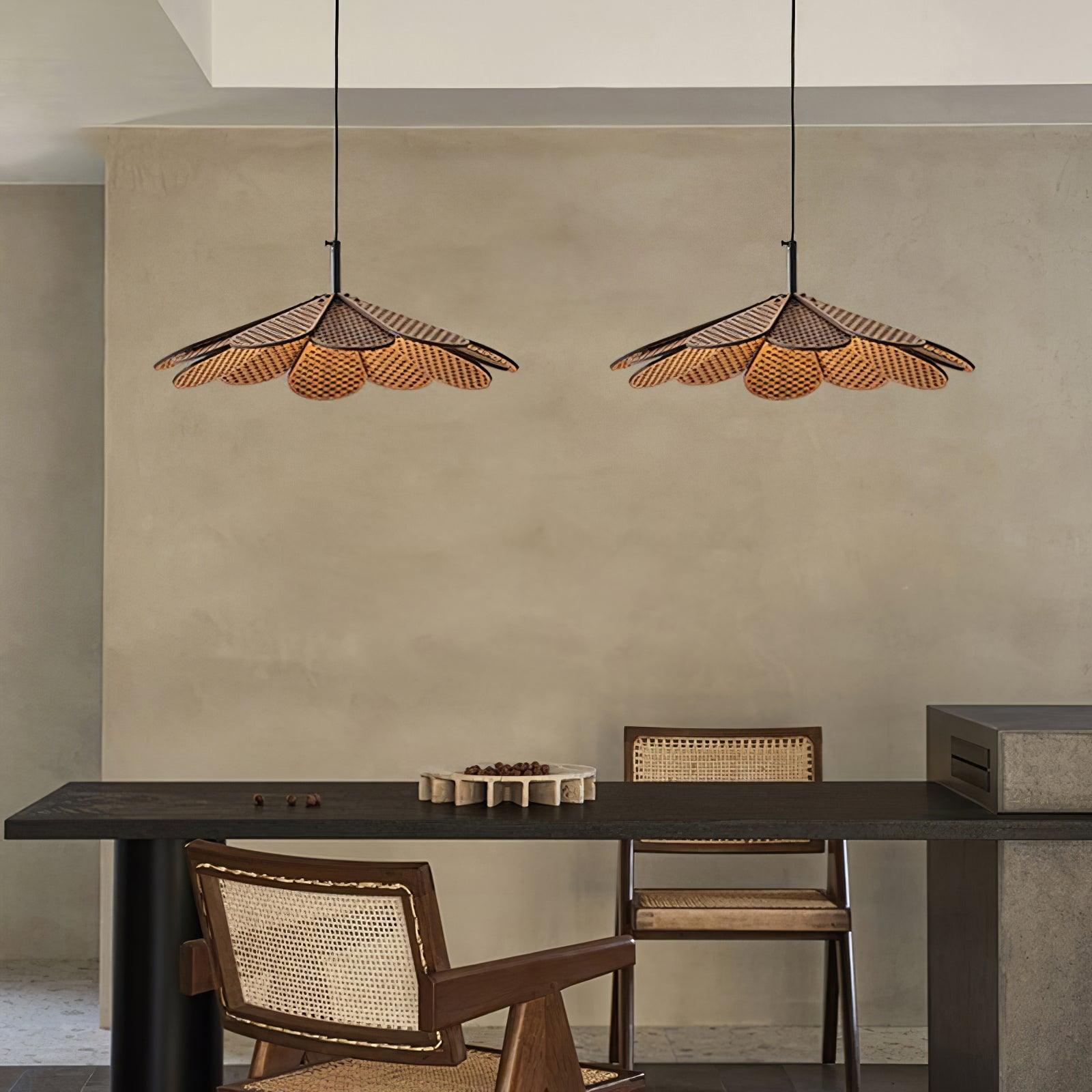 Zevarus Nordic Art Wabi-Sabi Metal Wood Pendant Light - Letslighting