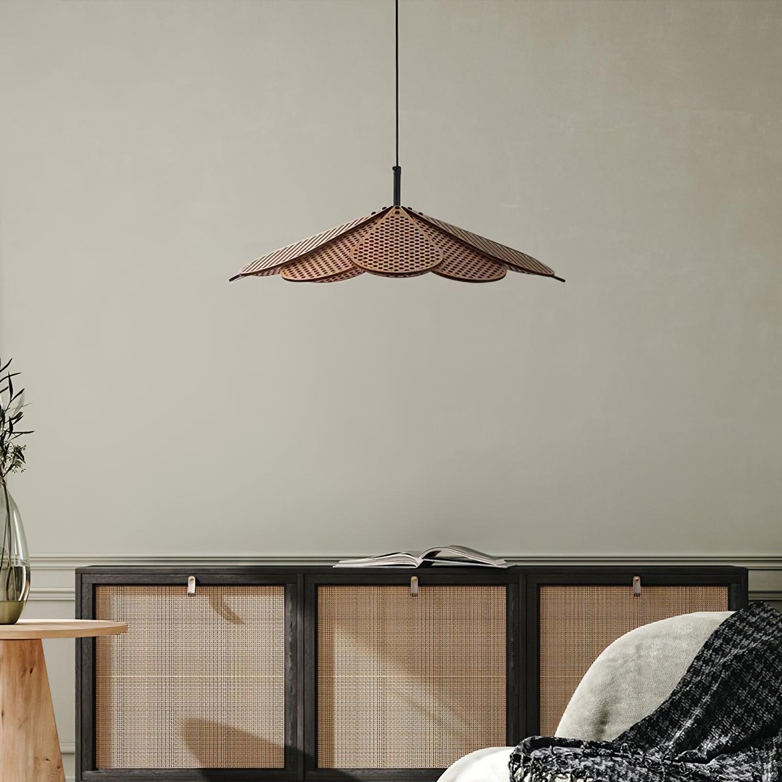 Zevarus Nordic Art Wabi-Sabi Metal Wood Pendant Light - Letslighting