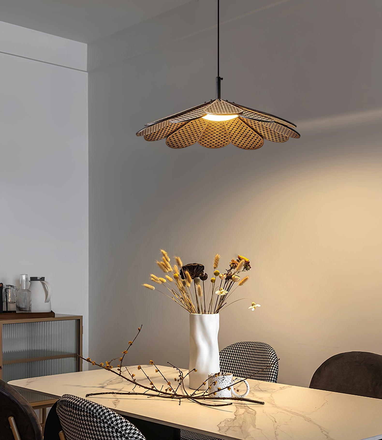 Zevarus Nordic Art Wabi-Sabi Metal Wood Pendant Light - Letslighting