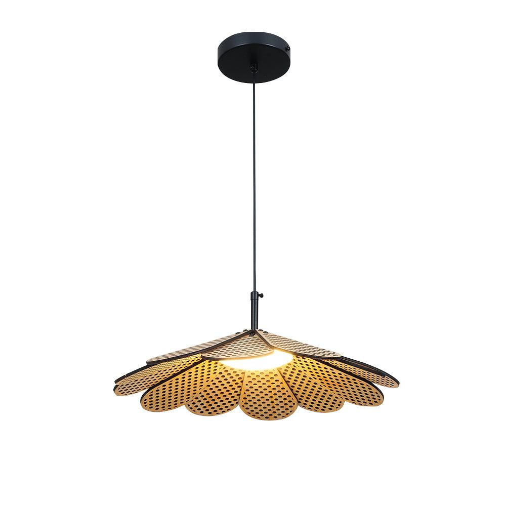 Zevarus Nordic Art Wabi-Sabi Metal Wood Pendant Light - Letslighting