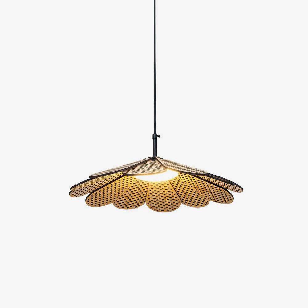 Zevarus Nordic Art Wabi-Sabi Metal Wood Pendant Light - Letslighting
