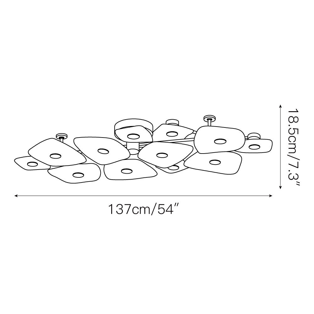 Cothaiel Individual Creativity Metal Alabaster Ceiling Lamp - Lamp Copper