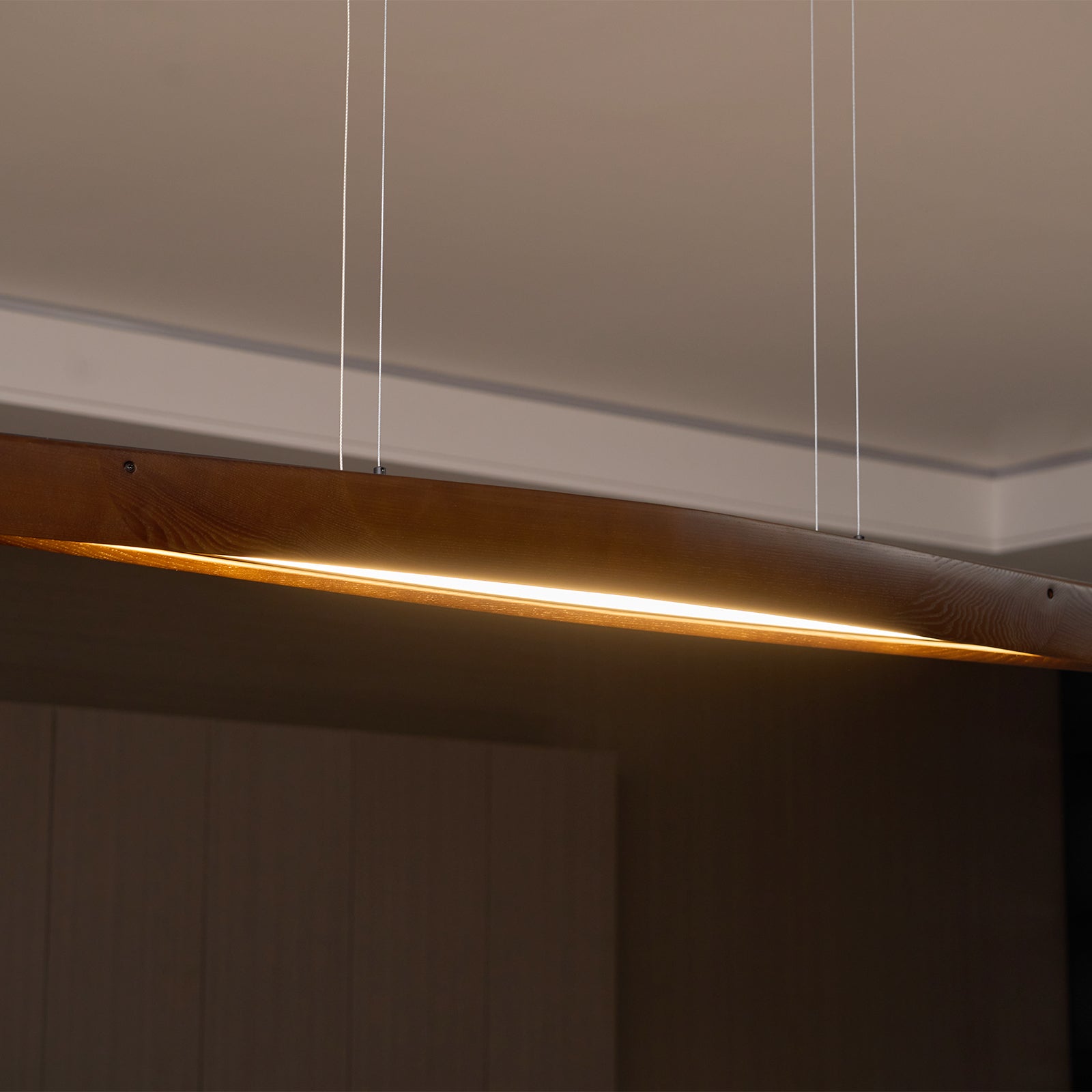 Horizon Linear Wood Pendant Lamp - Letslighting