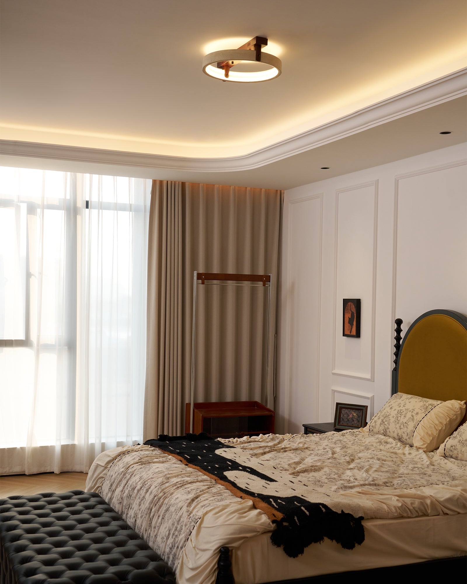 Ivlaeyra Ringed Travertine Wall Light - Letslighting
